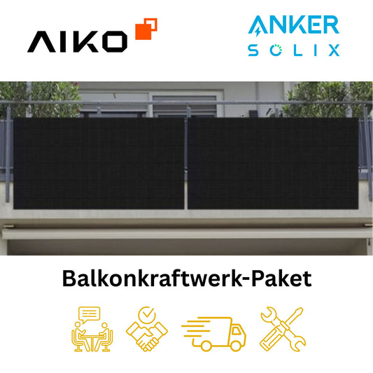 Balkonkraftwerk inkl. Montage Premium-Rundum-Sorglos-Paket
