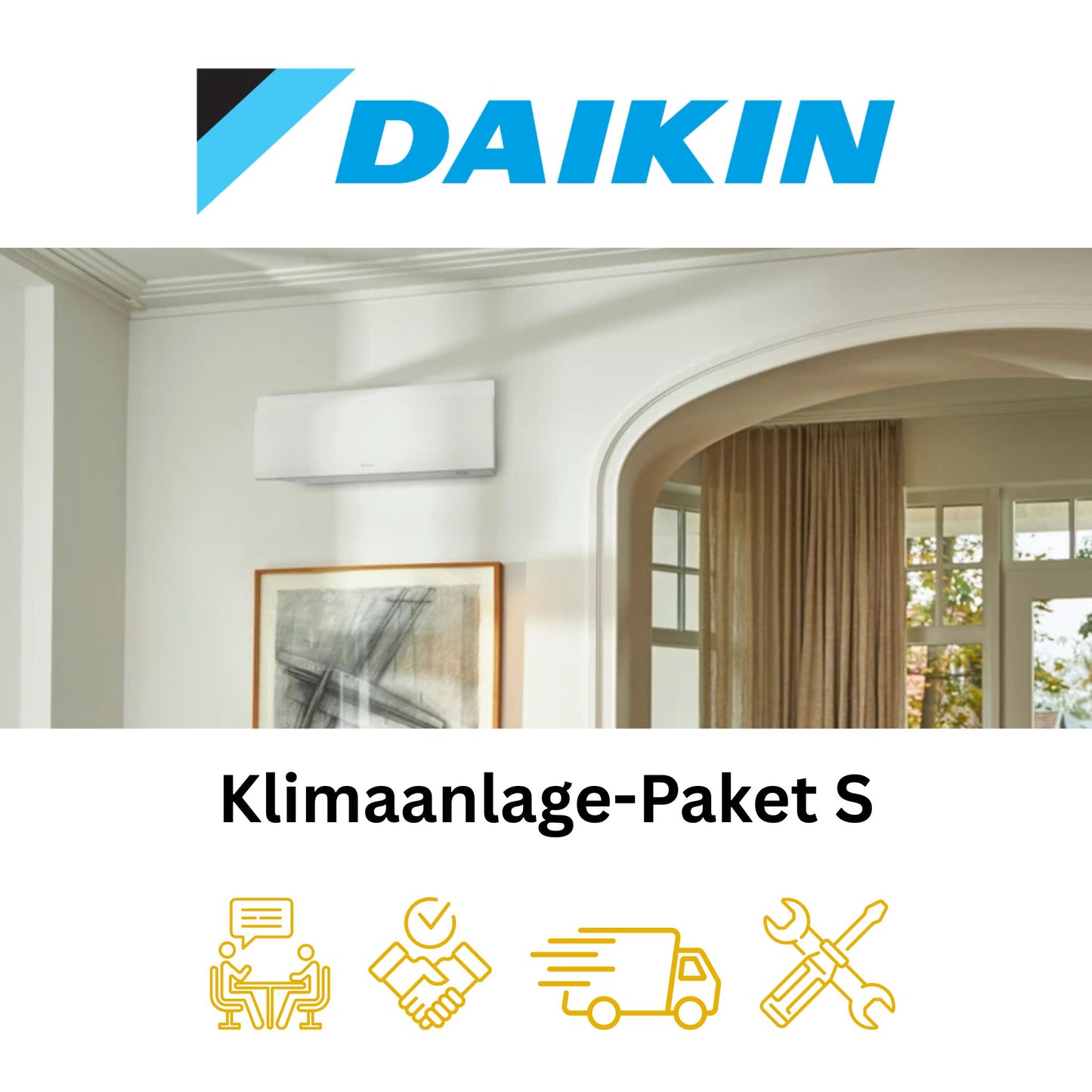 Klimaanlage Paket S: Daikin Emura3 Mono-Split System – für 1 Raum